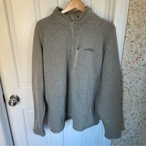 Eddie Bauer Gray Quarter-Zip Sweatshirt